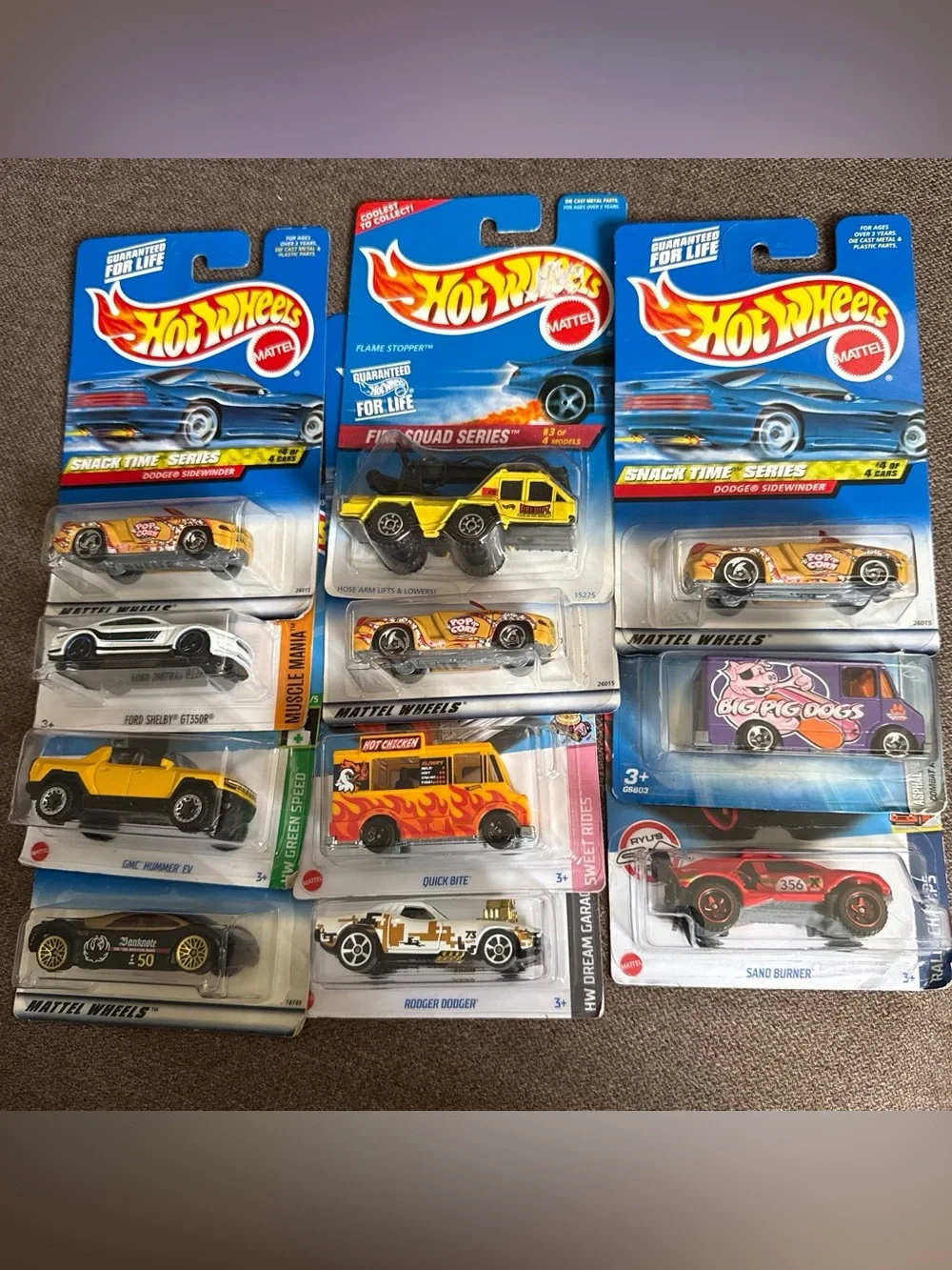 Hot Wheels Mixed Lot of 11 Cars Trucks New On Cards Sealed
